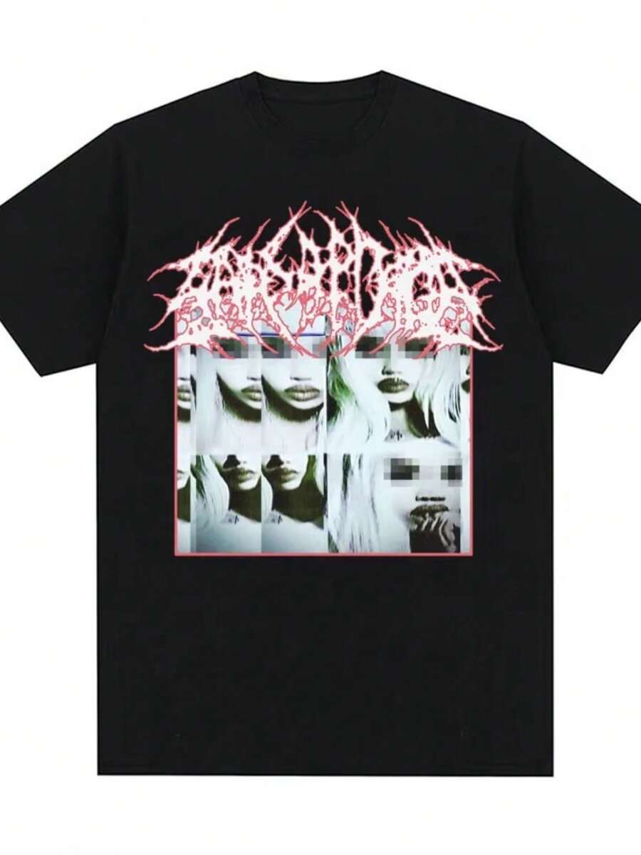 Unisex T-Shirt 100% Cotton Streetwear New Arrival Shipping Various Colors!! PLUS SIZE - 黑色 - 查看 1