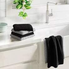 Six Terry Kitchen Towels Set
