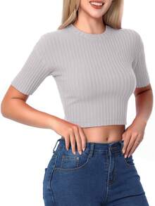 DUKEZA Women Knit Tops - Gris - View 5