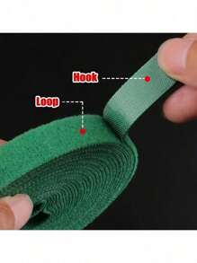 1-Piece Garden Fabric Plant Strap - Reusable, Adjustable Plant Support Fixture With Hook And Loop Design For Home And Garden Accessories