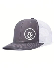 1 Peça Boné de Beisebol de Aba Curva Estampado, Boné Trucker Masculino/Feminino para Esportes ao Ar Livre, Hip Hop Estilizado