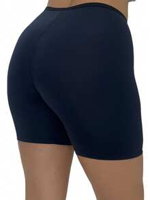 Anágua Short segunda pele Bermuda Modeladora - Preto - Visão 3