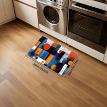 1/2 Piezas Felpudo de cocina minimalista moderno, adecuado para interior/exterior, absorbente de agua y antideslizante, aplicable a dormitorio, baño, cocina, entrada - Decoración del hogar lavable a máquina