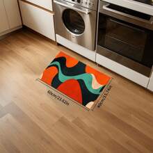 1/2 Piezas Felpudo de cocina minimalista moderno, adecuado para interior/exterior, absorbente de agua y antideslizante, aplicable a dormitorio, baño, cocina, entrada - Decoración del hogar lavable a máquina