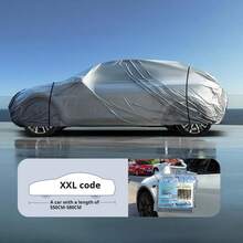 Gray PE Car Cover, Full Vehicle Coverage Anti-Scratch Anti-UV Anti-Dust, Sedan SUV Universal Car Cover, Essential For Outdoor Parking
