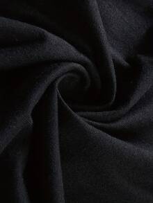 Men Plus Size T-Shirts - Black - View 4