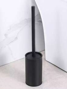 1pc Stand-Up Toilet Brush Set, Bathroom Cleaning Brush & Holder - Multicolor - View 7