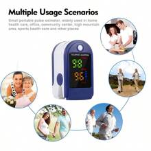 1 pieza Pulsioxímetro de dedo para adultos Monitor de saturación de oxígeno en sangre Pulso Ox