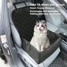 Thickened Oxford Cloth Pet Mat For Car, Passenger Seat Dog Bed, Waterproof And Dirt-Resistant Car Rear Seat Pad For Cats And Dogs