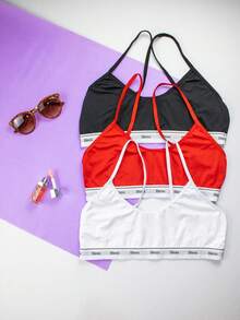 Kit 5 Women's Top Without Exposed Elastic Padding Gym Fitness Top - 彩色 - 查看 3