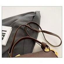 High-Grade Women's Cross-Body Lunchbox Cloud Magnetic Buckle Small Square Bag - Coffee - View 3