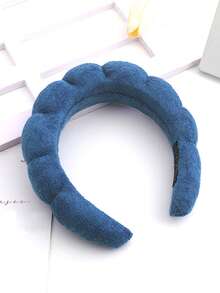 1pc Braided Cloud Sponge Crown Top Headband For Women, High-End Spa Hair Wrap Towel Fabric Headband For Bathing Makeup Removal & Hair Washing,Hairband,Hair Hoop Headbands Hair Accessories - Multicolor - View 13