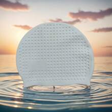 1 Silicone Swim Cap, High Elasticity, Thick Design Suitable For Long And Short Hair, Keeps Hair Dry, Easy To Remove, Ideal For Outdoor Water Sports, Durable Swimming Accessories - Suitable For Valentine's Day, Mother's Day, Carnival, Beach Essentials, Beach Accessories, Pool Float