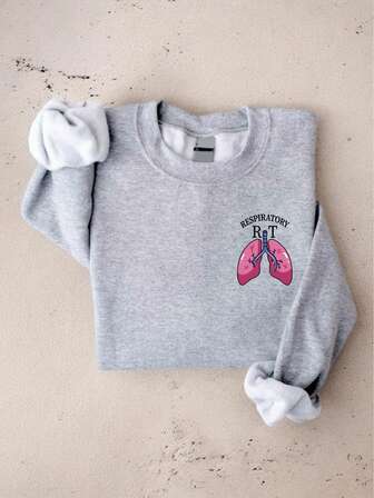 Respiratory Therapist Pocket Size Sweatshirt, Lung Pulmonologist, RT Crew Sweater, Human Lung, Respirator Pocket Sweat, Respiratory Nurse IT-936