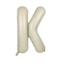 Balão de Letra em Folha de Alumínio Branco Creme de 40 Polegadas com 26 Letras, Adequado para Festas de Aniversário, Dia dos Namorados, Temas de Casamento, Formatura, Aniversário, Decoração de Balões para Festa de Carnaval, Itens de Decoração de Festa Livremente Combináveis