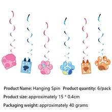 Bluey Blue Dog Themed Party Supplies Decoration And Layout Scene,Perfect Party And Holiday Gifts, Carnival Party Birthday Decoration(Random Style,Random Color) - Multicolor - View 4