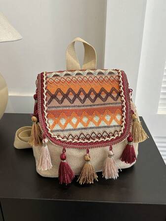 Xiao Qingxin Printed Backpack For Girls, High School, College Students, Fengsen Department, Girls' Backpack, Harajuku Travel Backpack For Girls