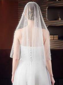 1 件/女士串珠复古皇冠设计奢华面纱，装饰面纱，婚礼装饰，派对，庆典，酒吧/蝙蝠，舞蹈，时装秀和花卉装饰，奢华圣诞装饰头带