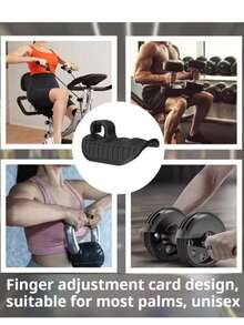 4/2pcs Pair Weight Lifting Gloves For Men & Women: Gummi Fitness Gym Grips With Non-Slip Coating, Suitable For Fitness Training, Weightlifting, Dumbbell Bench Press, Pushups Grip - Multicolor - View 12