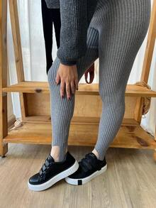 Turim Ribbed Foot Pants - Black - View 3