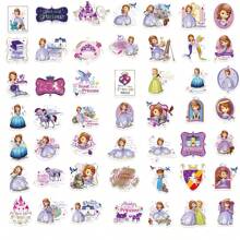 Disney 50PCS Cute Disney Sofia The First Stickers For Kid Waterproof DIY Laptop Phone Case Stationery Kawaii Anime Sticker Toy