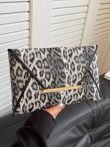 Fashionable Large Capacity Floral Pattern Colorblock Clutch Bag, Evening Bag For Women