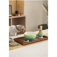 High-Quality Matcha Set! Hammered Matcha Bowl + Matcha Whisk, Traditional Chinese Song Dynasty Tea Ceremony Tools, Japanese Style Tea Utensils, Portable Gift Box Back To School
