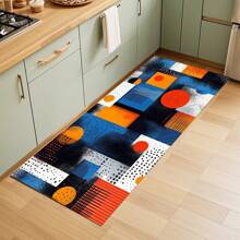 1/2 Piezas Felpudo de cocina minimalista moderno, adecuado para interior/exterior, absorbente de agua y antideslizante, aplicable a dormitorio, baño, cocina, entrada - Decoración del hogar lavable a máquina