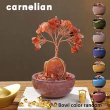 1 件天然水晶树手工树铜线生命小碗花盆底座灵气疗愈矿物标本礼物纪念品父亲父亲礼物 7 月 4 日女士圣诞礼物 - 花盆水晶樹 - 查看 24