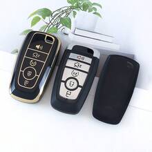 1 Pc For Ford Key Fob Cover TPU Key Case Full Protector Compatible With Ford For Fusion For Explorer For Escape For F150 For F250 For F350 For F450 For F550 For Edge For Expedition Dustproof And Anti Fall High-End Fashionable Keybag - Keychain HL3 - View 10