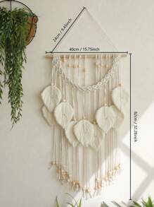 1 Piece Of Handmade Wall Hanging Design Bead Tassel, Bohemian Fashion Home Decoration, Living Room, Bedroom Decoration, Dormitory Mural Decoration, Fashionable Mural Decoration Wall Decor