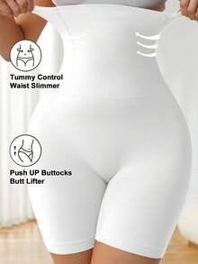 高腰塑身内裤无缝收腹内裤腰部训练器塑身瘦身紧身女士平腹提臀提臀三角裤女士内衣束腹塑身衣 - 白色 - 查看 6