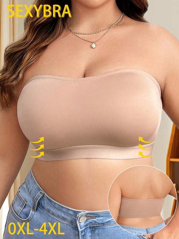 Plus Size Comfortable Wireless Clasp Closure Bra