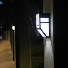 Solar Powered Retro Wall Light, Solar LED Window Frame Lighting Wall Lamp, Outdoor Waterproof Wall Sconce For Patio, Outdoor, Porch, Deck, Yard, Fence, Entryway Illumination