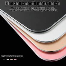3-Size Aluminum Alloy Gaming Mouse Pad (S/M/L: 26x21-31x26cm) - Smooth Glide & Cooling, Ultra Thin To Large