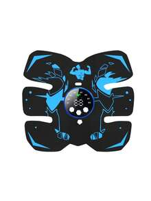 微电流脉冲，EMS脉冲腹部健身器，臀部美容仪，肌肉训练仪，神奇腹肌贴，可充电腹部健身器 - 彩色 - 查看 4