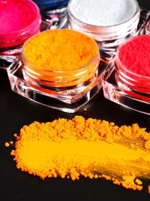 12 pièces/set Kit de matériel de remplissage de résine pailletée fluorescente, poudre de pigment de résine époxy colorée, pour moules de résine, fournitures pour la création de bijoux, fournitures artisanales DIY