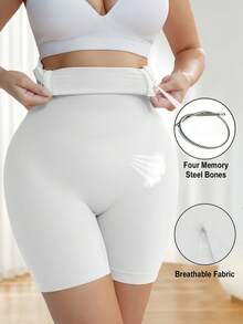 高腰塑身内裤无缝收腹内裤腰部训练器塑身瘦身紧身女士平腹提臀提臀三角裤女士内衣束腹塑身衣 - 白色 - 查看 4