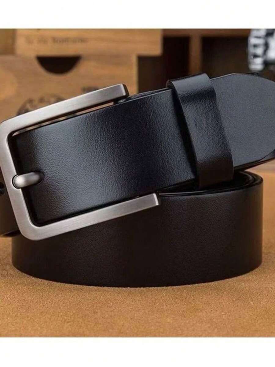 Men's Retro Buckle Belt - High Quality Casual Fashion Belt - Preto - 查看 1