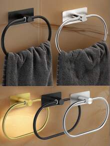 Toallero, Toallero de acero inoxidable para baño para almacenamiento y organización, instalación sin taladro