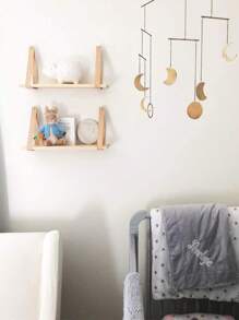 Étagère murale en bois, étagères murales suspendues avec corde, décoration murale pour salon, bureau, chambre à coucher