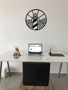 金属装饰航海罗盘墙饰，适用于客厅、卧室、办公室、门廊、花园、露台、海滩主题家居装饰房间装饰夏季家居装饰