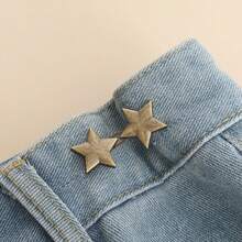 1pc/2pcs/4pcs Star Shaped Detachable Buckle No-Sew Waist Cincher For Loose Jeans, Shrink Waistline - Multicolor - View 14