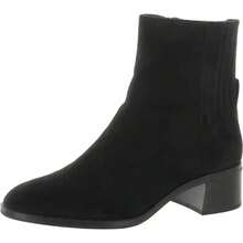 Styleamp;Co Orleyy Womens Zip Dress Bootie Black Microfiber W O Box - as pic - View 6