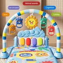 A 89*55*45cm Baby Gym Mat, Tummy Time Play Mat Toys, Baby Play Mats And Activity Gyms, Baby Piano Gym Mats, Newborn And Toddler Play Mats, Baby Activity Mat Toys (0-3-6-12 Months)