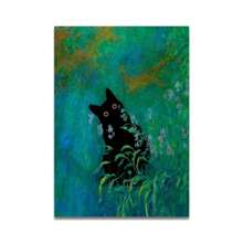 1 pièce Impression sur canevas de chat de salle de bain optionnel avec cadre lisant sur les toilettes. Affiche d'art mural drôle de décoration animale. Décoration de maison, cadeau. Avec ou sans cadre réutilisable.