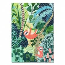 1 buc tropical colorat fată mașină floare Koala leopard perete artă pânză pictură postere perete pentru living decor cadouri cadru opțional