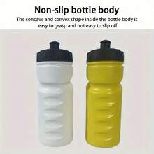 1 Piece 500ml/16.9 Ounces, Leak Proof, Drop Proof, Splash Proof, PP+ PE Material, Nordic Minimalist Sports Kettle, Straight Anti Slip Patterned Cup Body, Anti Mold And Antibacterial Process, Four Season Bicycle And Football Training Water Bottle - Multicolor - View 11