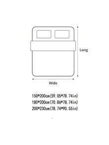 1PC Comforter Blanket, Reversible Lightweight Microfiber All Season Blanket - Multicolor - View 4