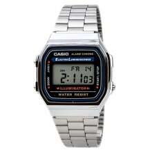 Casio A168W-1 Men's Classic Electro Luminescence Illuminator Digital Stop Watch